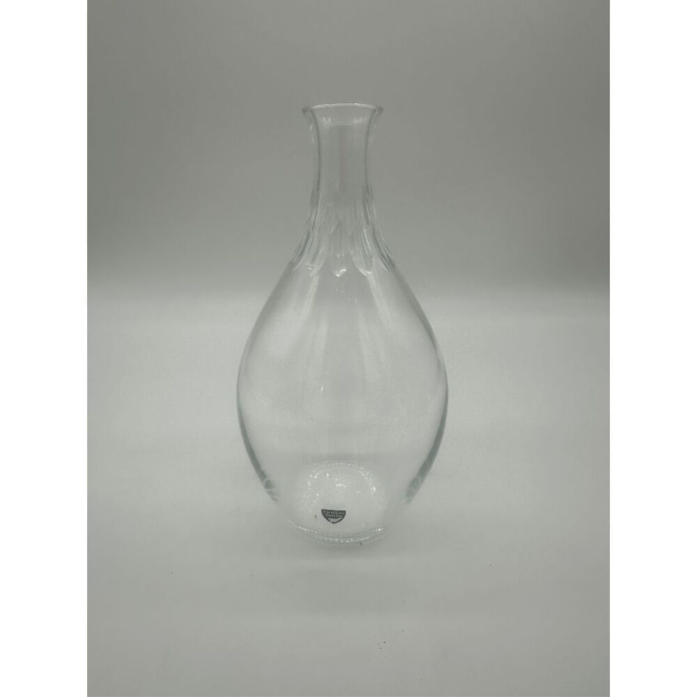 Orrefors Sweden Decanter Pear Shape 9" Clear Cut Glass No Stopper